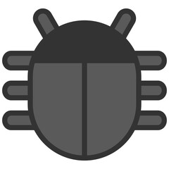 black bug icon