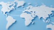 © Putt_Sanplee - Global Connections: A conceptual representation of the world map, elegantly sculpted with textured details, interwoven with subtle connecting lines.