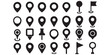 © CRAFTCREATING HUB - Map pin icon. location pin place marker. Location icon. Map marker pointer icon set. GPS location symbol collection. Victor illustration Eps 10.