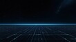 © afridwi - Futuristic neon grid and starry night sky