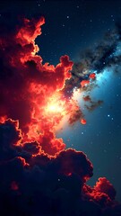 Wall Mural - sunset in the sky