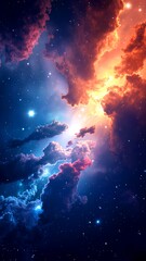 Wall Mural - sun and clouds