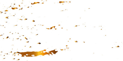 Wall Mural - Gold ribbon dust grunge urban background. Golden sparkle confetti. Shiny golden grunge wall dust background.	
