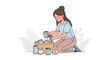 © ACHFANDI - Woman Organizing Preserved Goods for Pantry Storage in Cozy and Stylish Arrangement