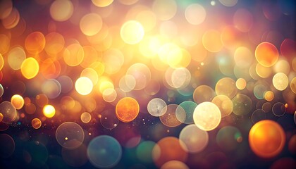 Abstract bokeh lights, warm colors