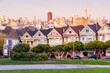 The Painted Ladies, a row of iconic Victorian houses in San Francisco