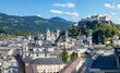 Salzburg - The panorama of old town 