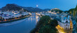 Salzburg - The panorama of old town at dusk.
