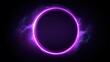 © Jaynal - A vibrant neon purple ring of light pulses against a dark background. The light swirls and eddies, creating a mesmerizing, almost hypnotic effect. The energy within the ring seems.