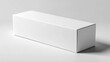 © Serhii - Elegant Long White Container. Mock-up for Blank Cardboard Delivery Design Element, Isolated for Neat Presentation