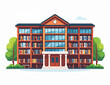 © Imam - vector illustration of a library building