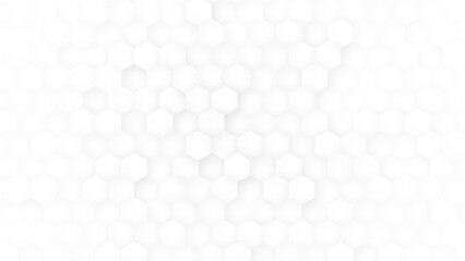 Wall Mural - Hexagon Beehive honeycomb pattern wall black and white, Hexagon isolated clipping path horizontal for design honeycomb texture for pattern.
