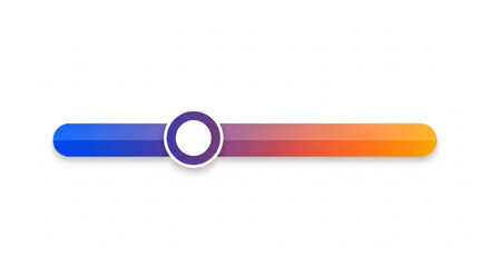 Gradient slider with a circular handle for user interface design and web development