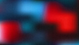 Abstract Red and Blue Gradient Background with Noise Texture: Dark Moody, Grunge Style, Film Grain Effect.