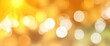 © bunga - Warm abstract of golden and white bokeh circles floating on an amber gradient, some sparkling like small suns
