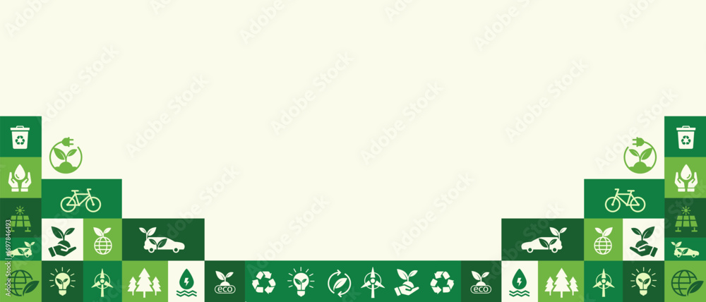 เวกเตอร์ Stock World environment and sustainable development concept ...