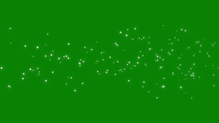 Wall Mural - Magic glitter sparkle trail, glowing doodle stars, white twinkling particles, starlight dust line, fairy sparkle burst, glitter confetti trail on green screen, shining twinkle transition. 4k