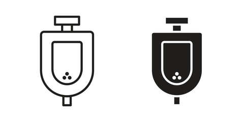 Canvas Print - Urinal icon symbol for logo, web, app designs.