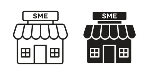 Canvas Print - SME icon symbol for logo, web, app designs.