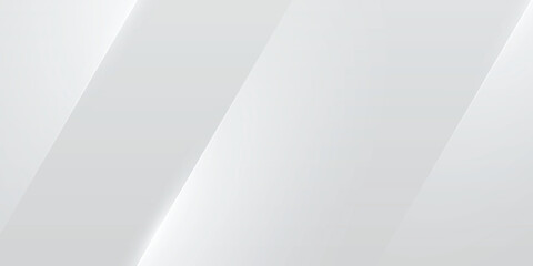 Wall Mural - minimal grey abstract background with modern glowing diagonal white elements