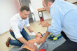 © auremar - cpr first aid training concept