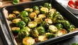 © Sar - Roasted brussels sprouts in a baking pan