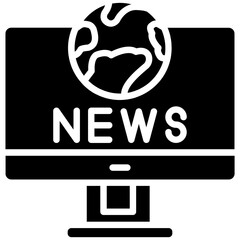 Wall Mural - Breaking News Icon