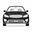 © 3okaad_Vectors - Sedan car, vehicle or automobile front view flat vector icon for apps and websites