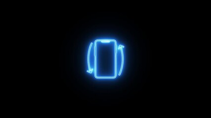 Neon Rotate Your Phone. Rotate Your Device from Vertical to Horizontal.