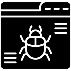 Wall Mural - Website Bug Icon