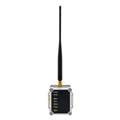 Radio transmitter isolated on transparent background for communication use