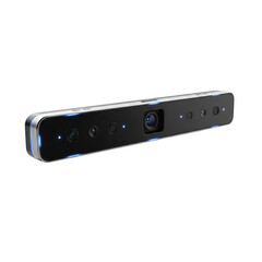 Intel realsense lidar camera isolated on transparent background