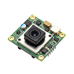 Camera module isolated on transparent background