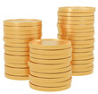 © 四ッ谷 - 3D_積まれたコイン_ゴールド