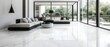 © AL - Modern Living Room with Luxury White Marble Flooring