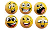 © Habibah - set of funny cartoon smileys