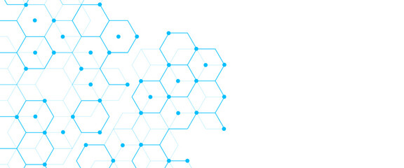 Wall Mural - vector abstract geometric technology hexagonal graphic design