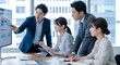 © Blue Studio - オフィスで会議をする会社員