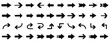 © SHIRIN  - Arrow and cursor  icons set. Simple arrow big set. Black long up arrow icon vector. web design arrow navigation, arrow pointing upward. set for forward click buttons,
