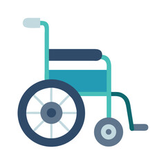 Wall Mural - Isolated vector graphic of wheelchair for medical equipment representation