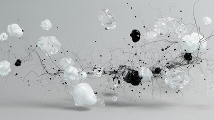 Abstract Network Composition With Black and White Spheres