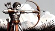 © Bakul - Archer aiming at target