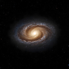 Wall Mural - spiral galaxy in space
