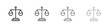 © Franklin - Scales icon outline vector for web ui. Editable stroke.