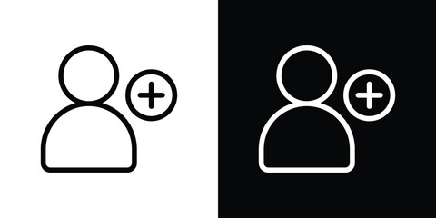 New account icon design elements. icons for app or web