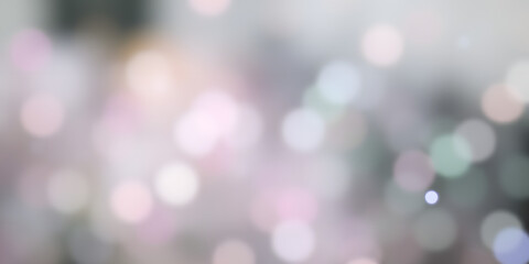 Soft focus abstract background with colorful bokeh lights and diffused elements blurred