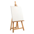© PNG World - easel with blank white canvas frame easel canvas blank canvas drawing frame painting canvas art frame transparent background image