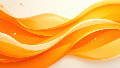 Wall Mural - dynamic abstract orange wave background featuring flowing lines and gradient design, perfect for mod