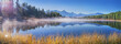 © Valerii - Mountain lake on an autumn morning, sunny weather, forest shores, panoramic view