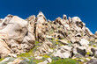 © Westend61 - Rock formations with wildflowers at Capo Testa Sardinia by the sea